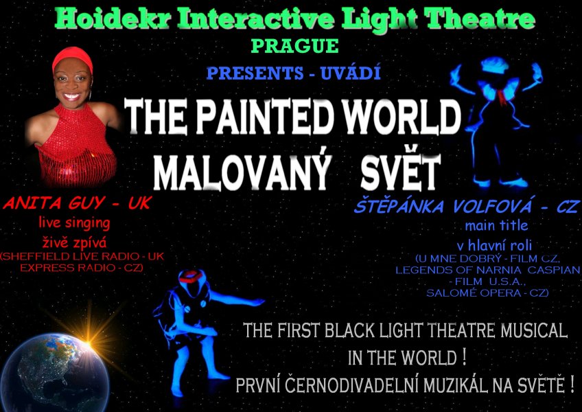 H.I.L.T. -  černé divadlo - the black light theatre Prague  Hoidekr Interactive Light Theatre